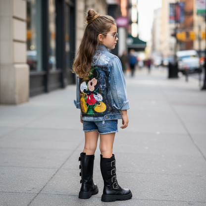 Campera Denim Kids “Hacete cosquillas” – Mickey Edition