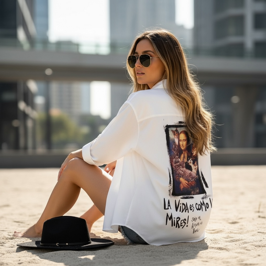 CAMISA “LA VIDA ES COMO LA MIRES”