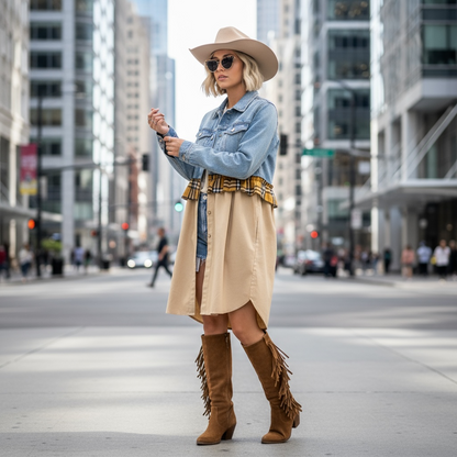 Campera intervenida “Amor que merecés” – Denim Arte Urbano