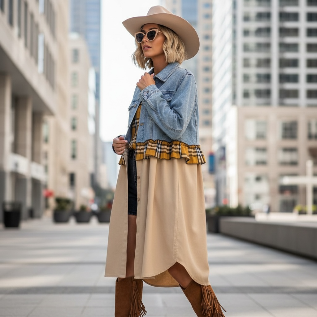 Campera intervenida “Amor que merecés” – Denim Arte Urbano