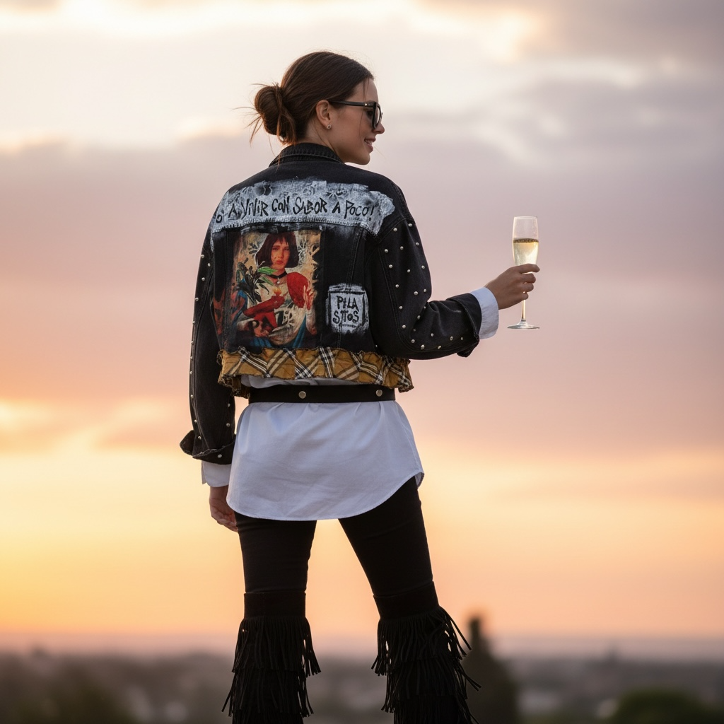 Campera "No voy a vivir con sabor a poco"