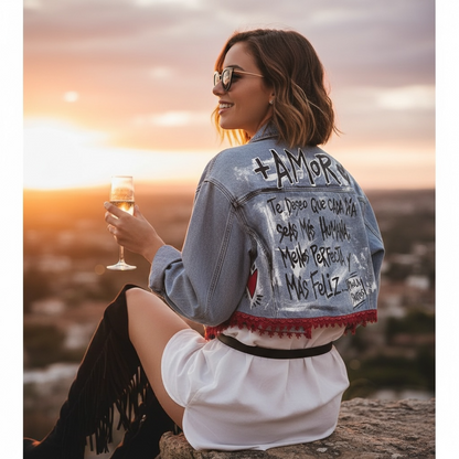 Campera "Más humana, menos perfecta, mas feliz"