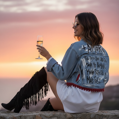 Campera "Más humana, menos perfecta, mas feliz"