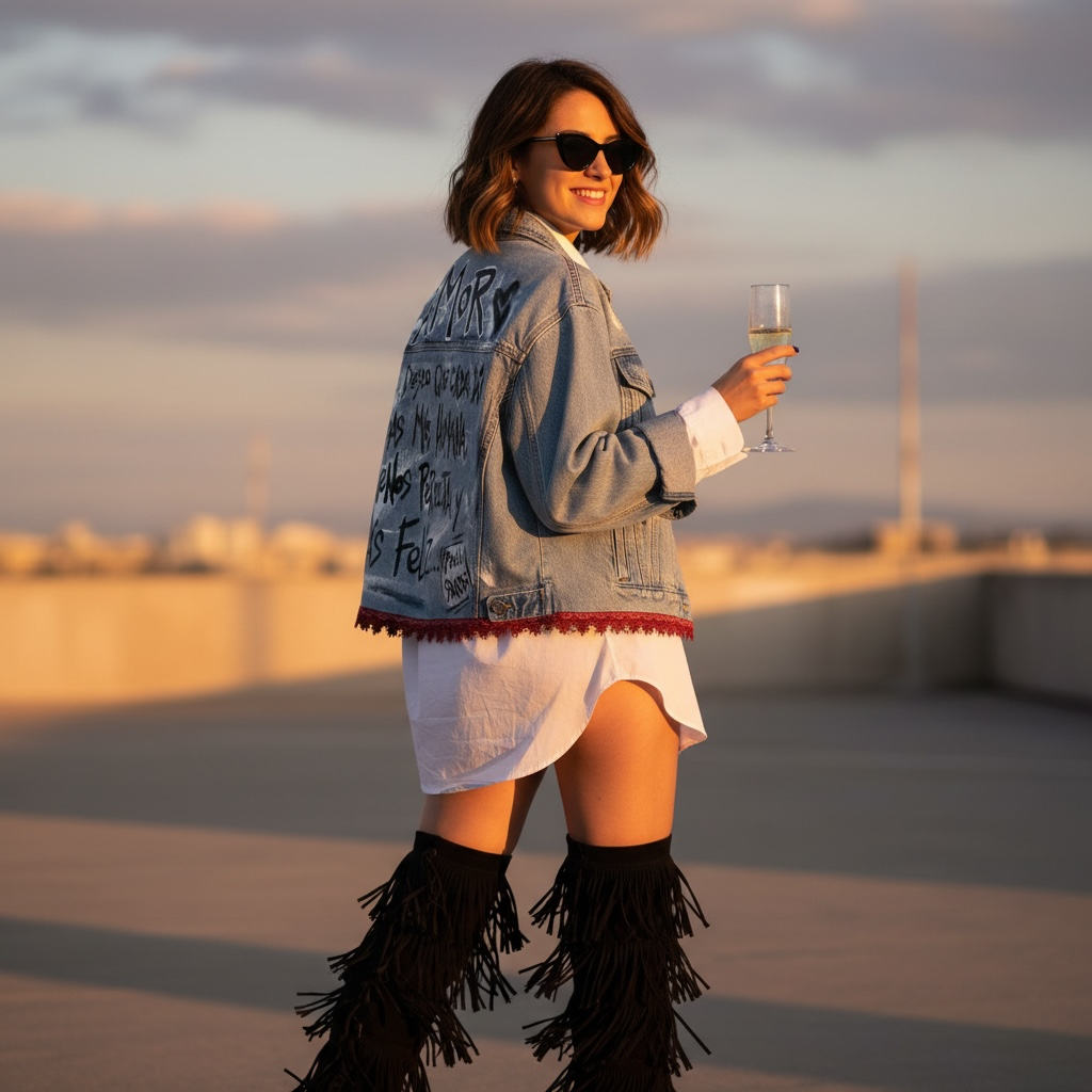 Campera "Más humana, menos perfecta, mas feliz"