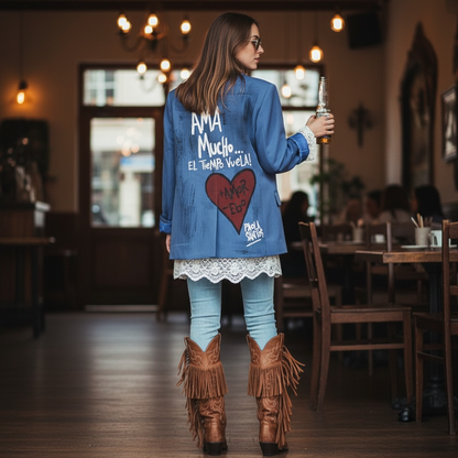 Blazer beige "Ama mucho"