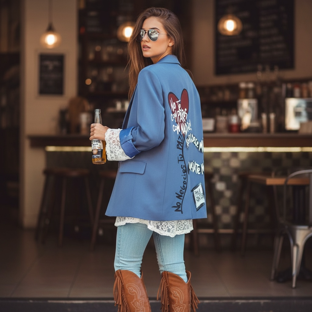 Blazer beige "No te compares"