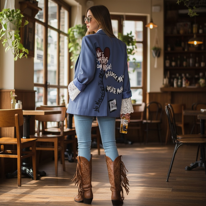 Blazer beige "No te compares"