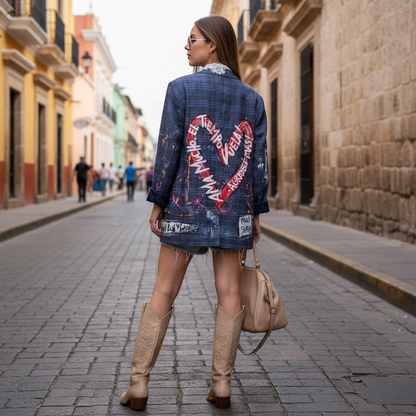 🖤 Blazer Escocés "Agradece más"