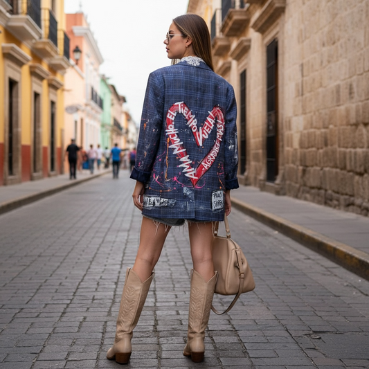 🖤 Blazer Escocés "Agradece más"