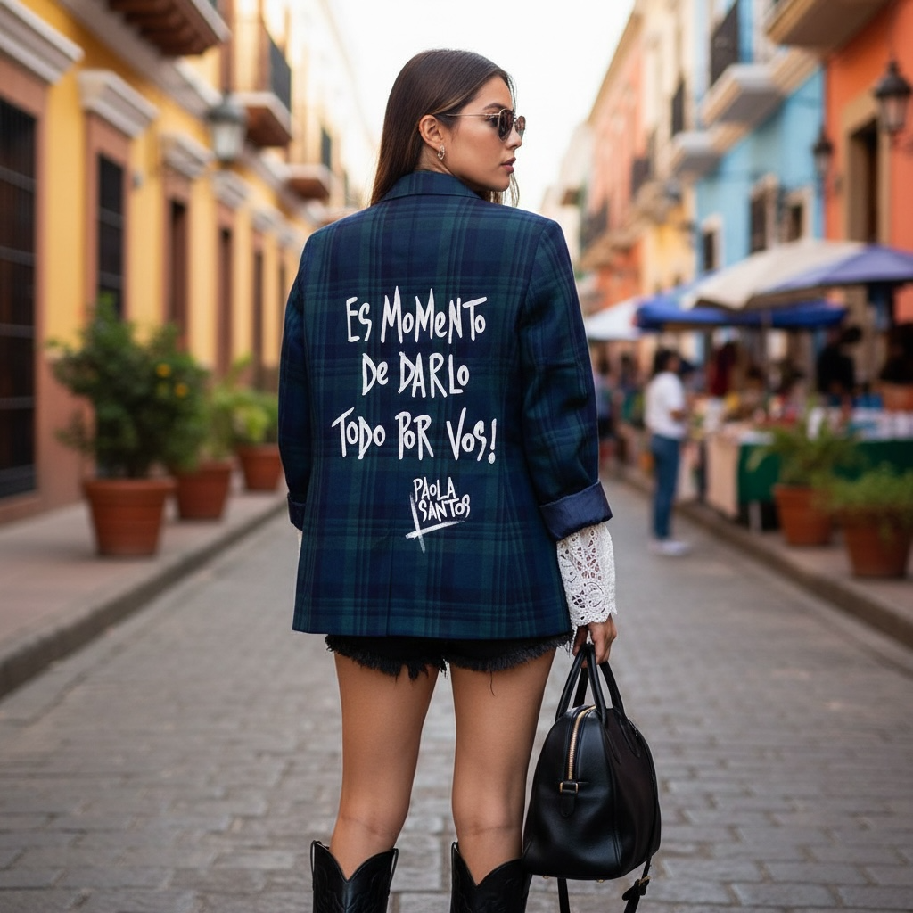 🖤 Blazer Escocés "Todo por vos"