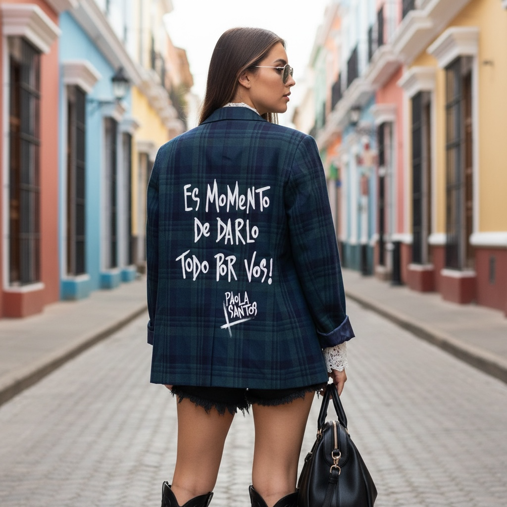 🖤 Blazer Escocés "Todo por vos"
