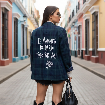 🖤 Blazer Escocés "Todo por vos"