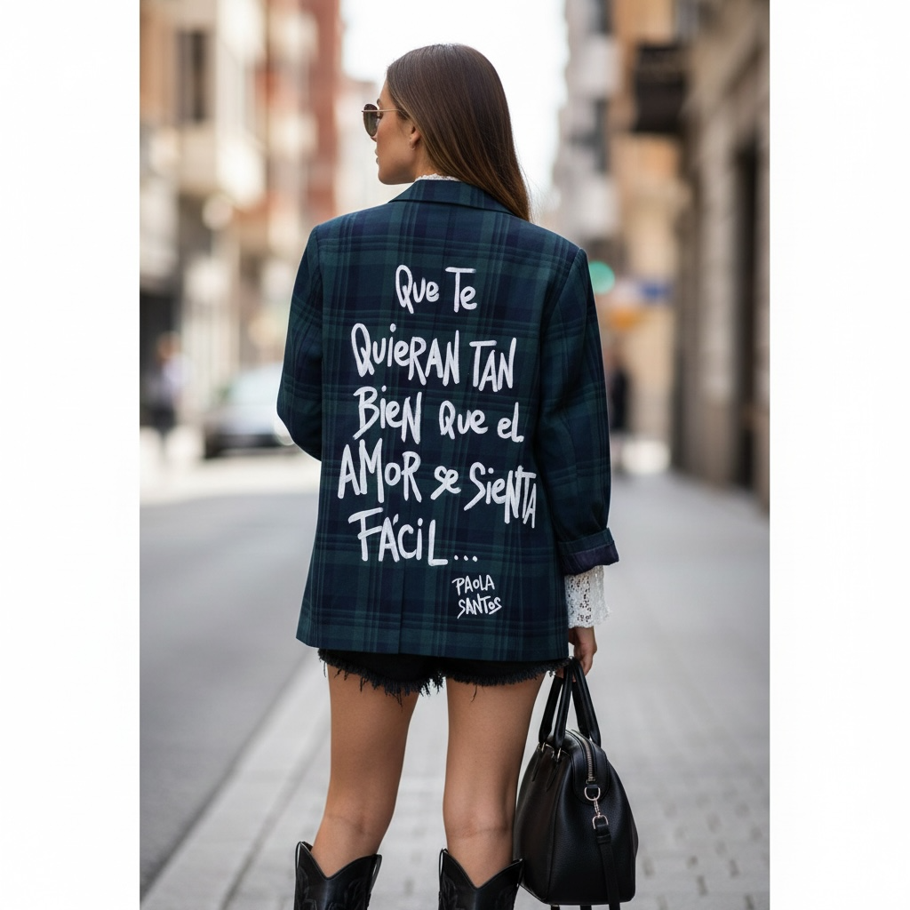 🖤 Blazer Escocés "Que se sienta el amor"