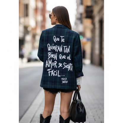 🖤 Blazer Escocés "Que se sienta el amor"