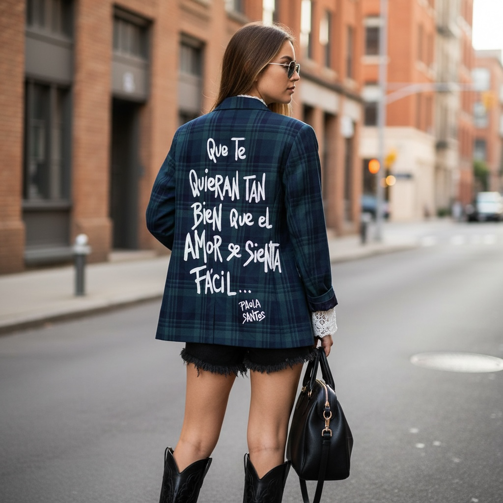🖤 Blazer Escocés "Que se sienta el amor"