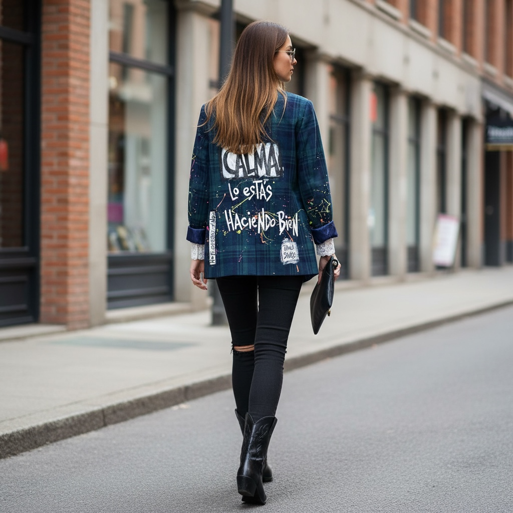 🖤 Blazer Escocés "Calma"