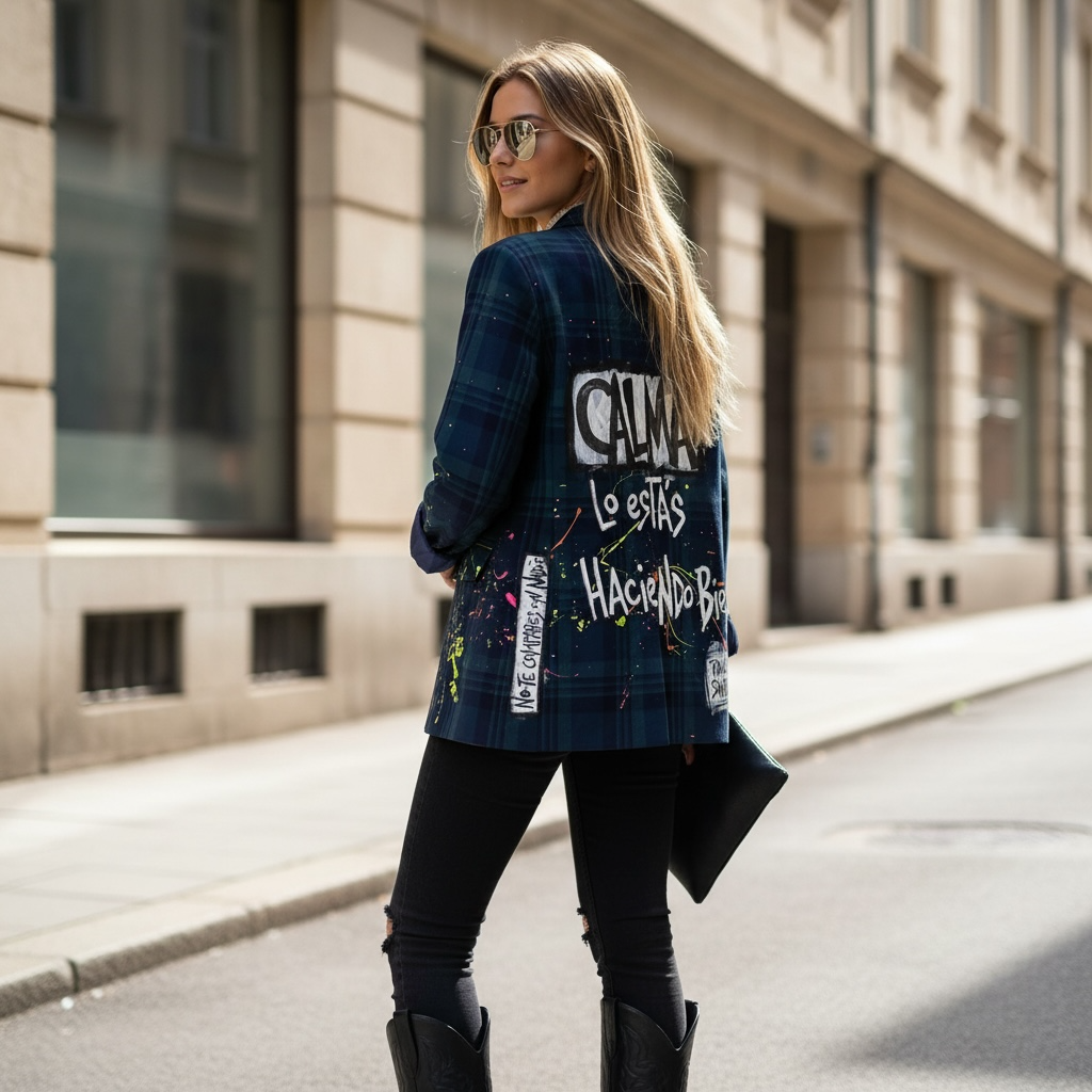 🖤 Blazer Escocés "Calma"