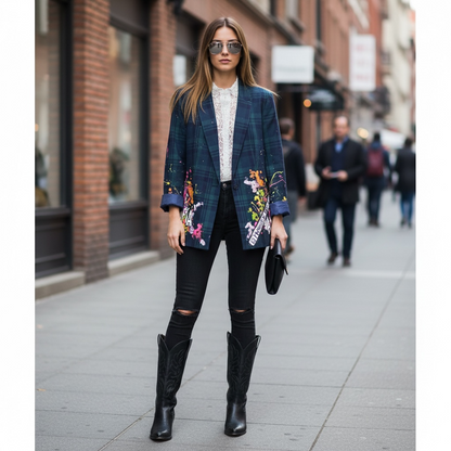 🖤 Blazer Escocés "Calma"