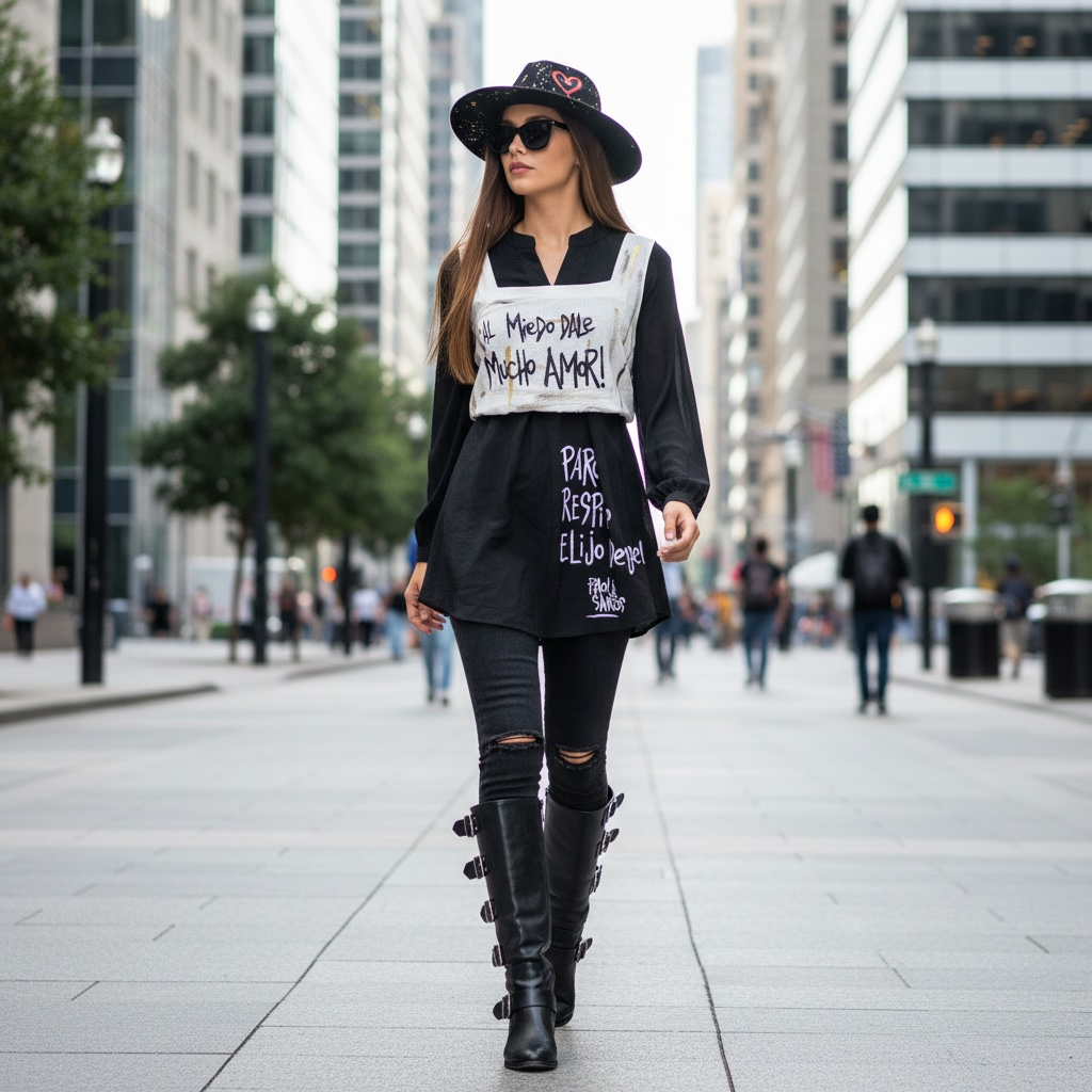 Top de Lino Intervenido – Edición Frases