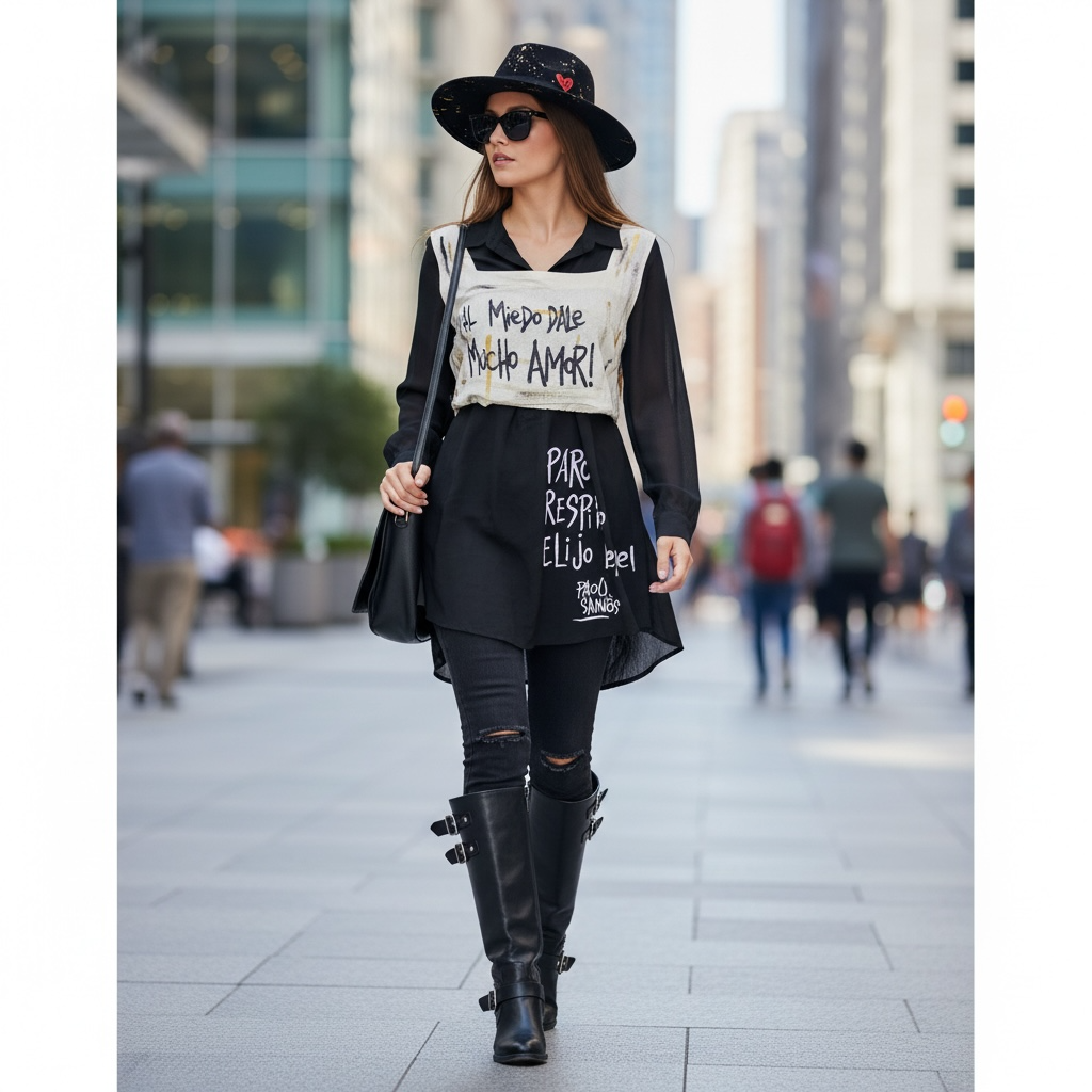 Top de Lino Intervenido – Edición Frases