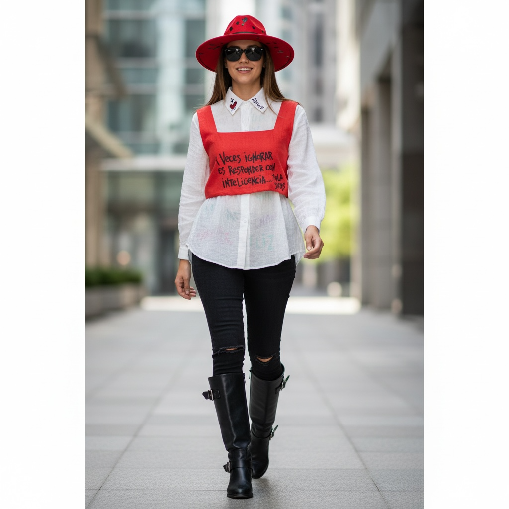 Top de Lino Intervenido – Edición Frases