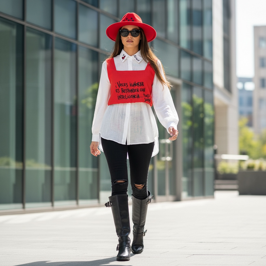 Top de Lino Intervenido – Edición Frases