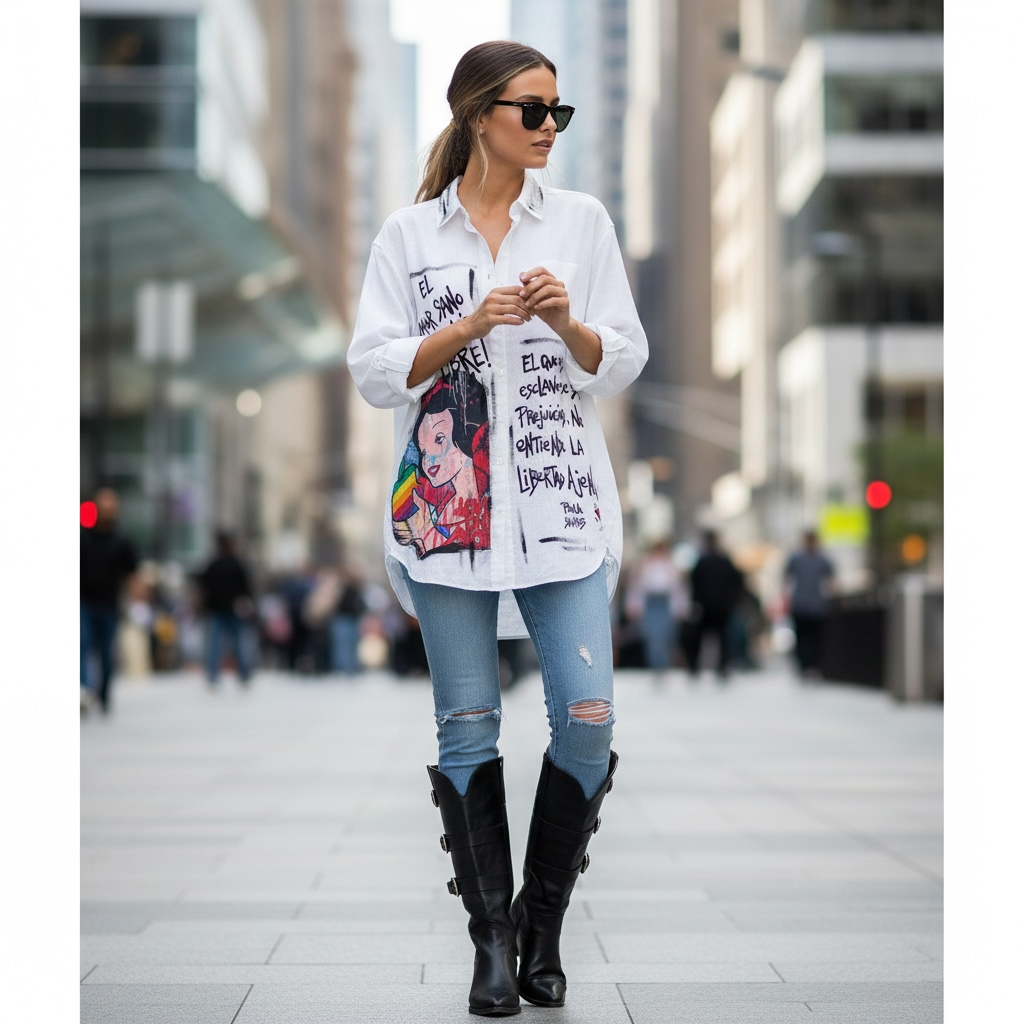 Camisa Liviana con Arte & Mensaje