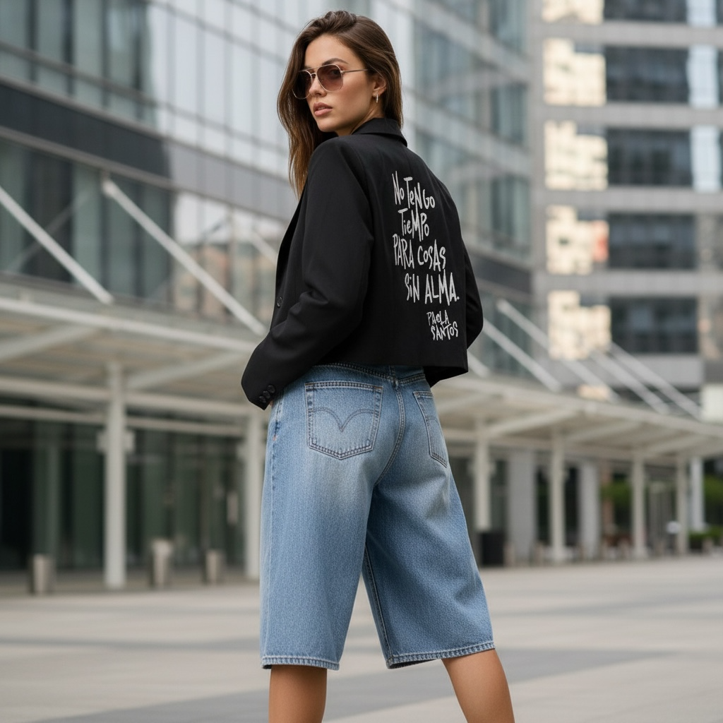 Blazer corto sastrero