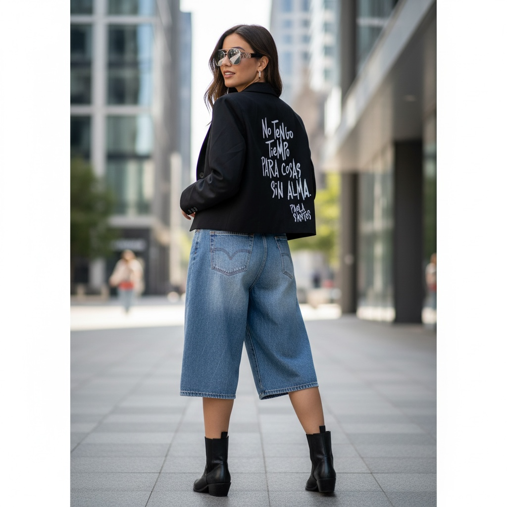 Blazer corto sastrero