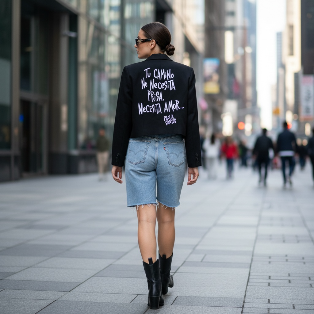 Blazer corto sastrero