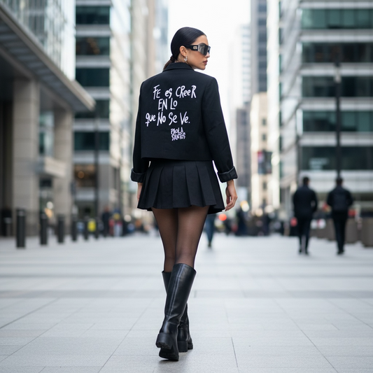 Blazer corto sastrero