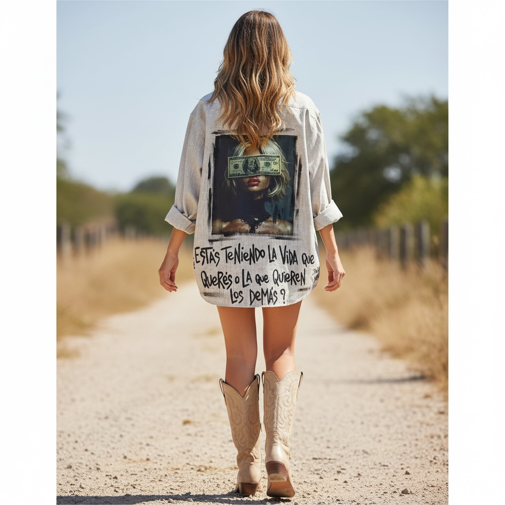 Camisa Lino Urban Art - Unisex