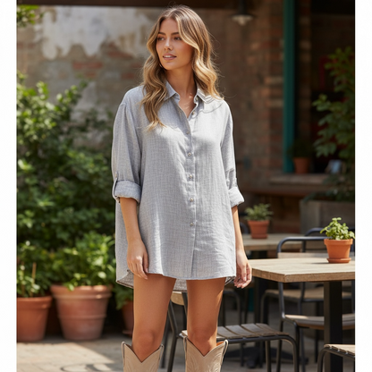 Camisa Lino Urban Art - Unisex