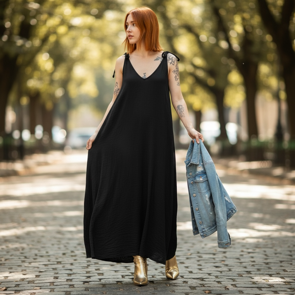🖤 Vestido Desert – Negro