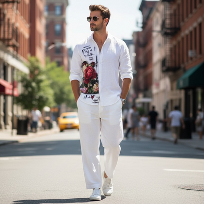 Camisa Lino Unisex - "Te deseo paz en tu alma"