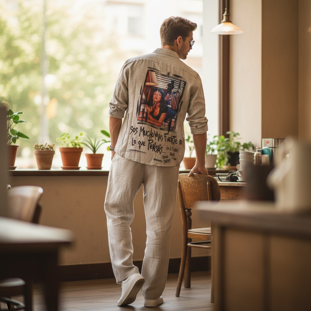 Camisa Lino Urban Art - Unisex