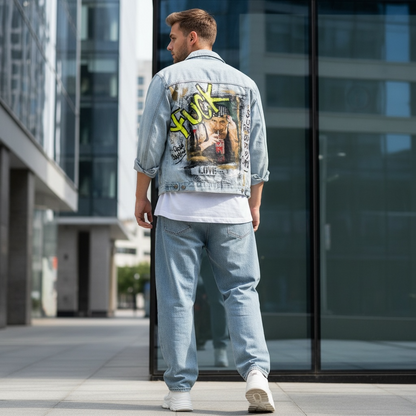 Campera Denim Unisex "Soy una persona con las dudas muy claras"
