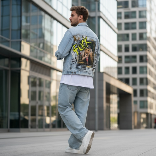 Campera Denim Unisex "Soy una persona con las dudas muy claras"