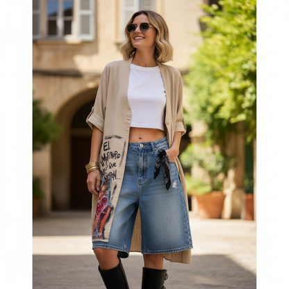 Sobrecamisa/Kimono "El amor propio repara lo que otros rompen"