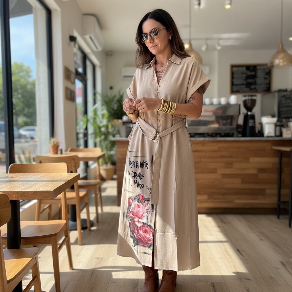 Sobrecamisa Larga Intervenida "Respirá antes de creerle al miedo"