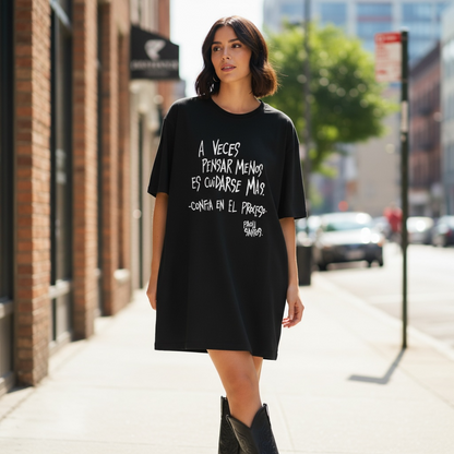 Remerón de Algodón Premium- "A veces pensar menos es cuidarse más"