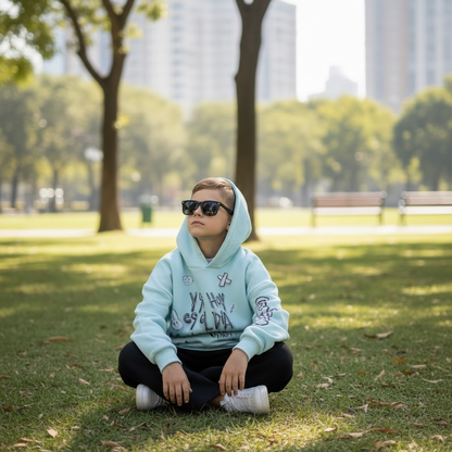 Hoodie Kids Oversize- "Y si hoy es el día menos pensado?"