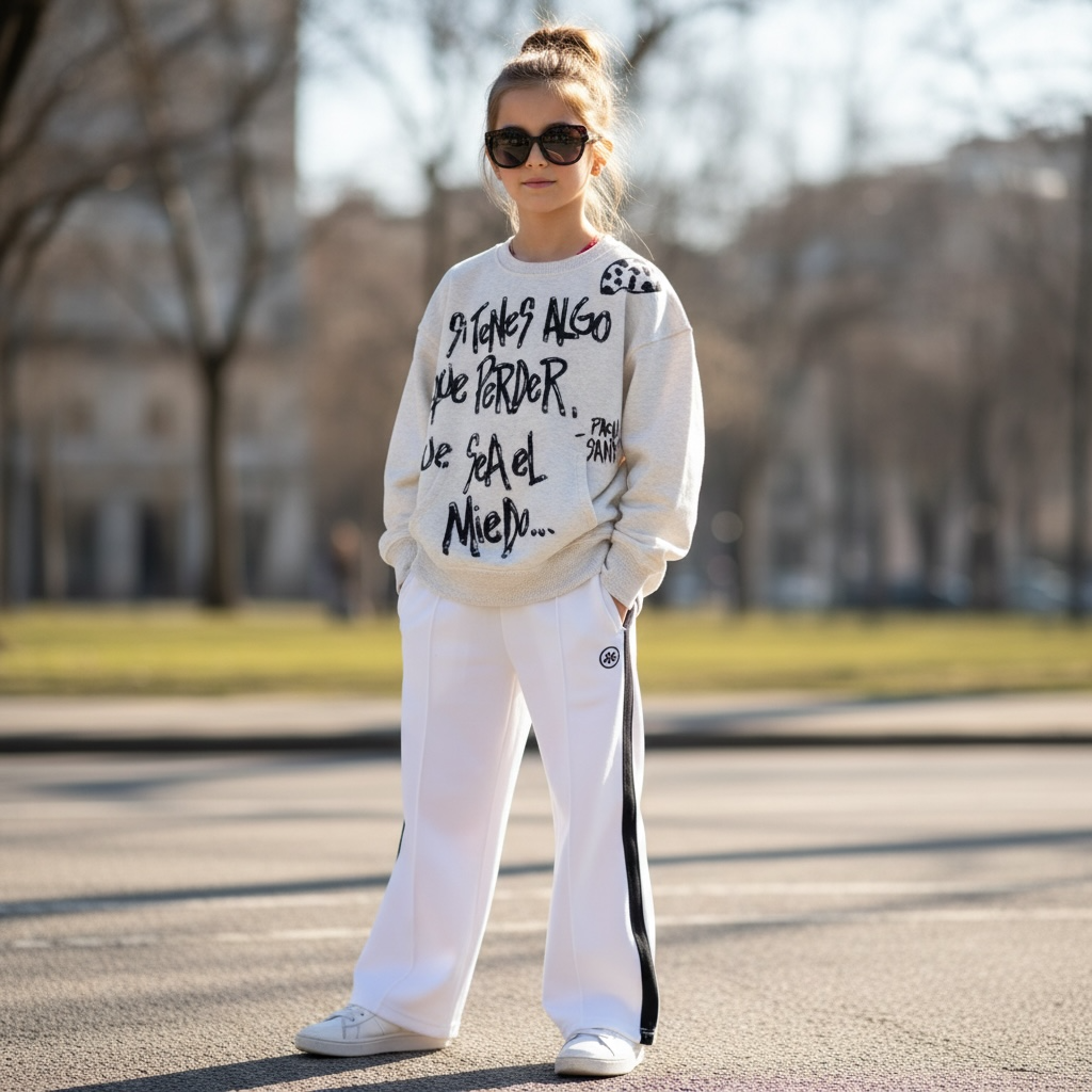 Buzo Kids Oversize – "Si tenes algo que perder, que sea el miedo"