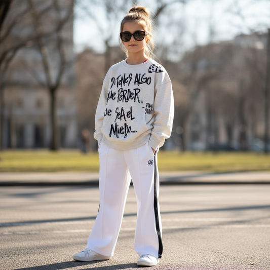 Buzo Kids Oversize – "Si tenes algo que perder, que sea el miedo"