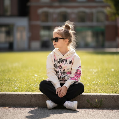 Hoodie Kids Oversize- "No importa lo lento que vayas, siempre y cuando no te detengas"