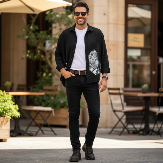 Camisa de Denim Liviano  "Quién fue que te dijo que no podías?"