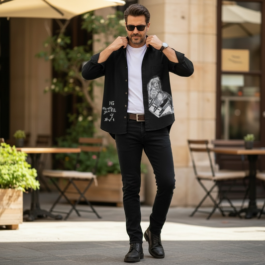 Camisa de Denim Liviano  "Quién fue que te dijo que no podías?"