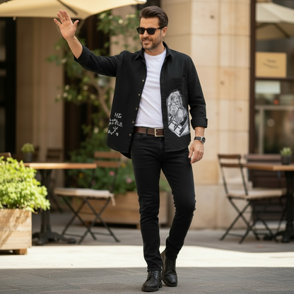 Camisa de Denim Liviano  "Quién fue que te dijo que no podías?"