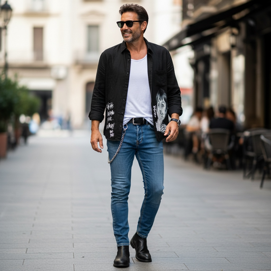 Camisa de Denim Liviano  "Si no tenes nada bueno que decir, no lo digas"