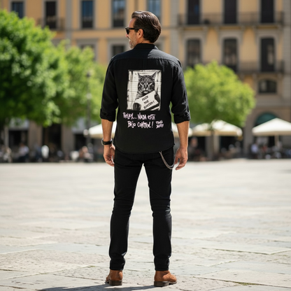 Camisa Lino Unisex "Relax, nada está bajo control"